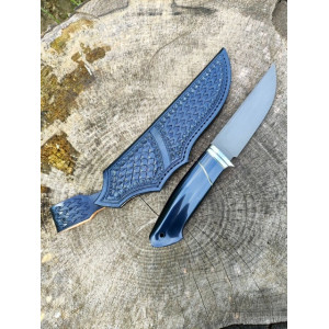 ЧОРНА КАВА ніж ручної роботи майстра студії MV Knify, сталь K390™, 66 HRC. Photo 3